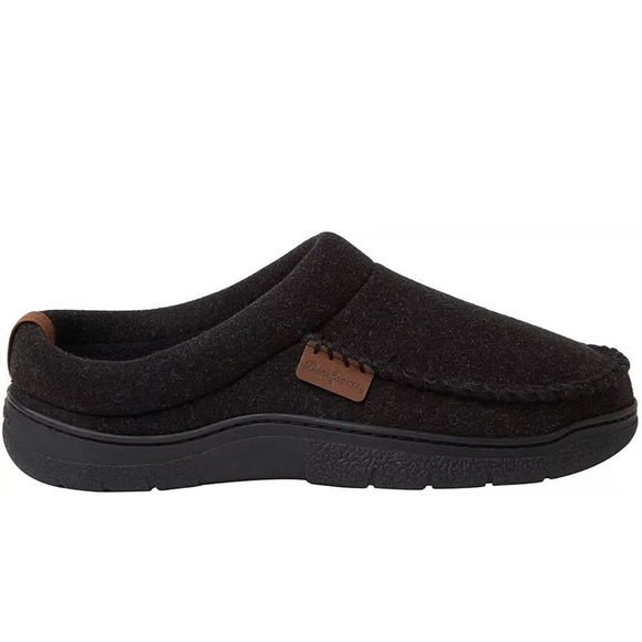 Dearfoams Men's Clog Style Memory Foam Slippers Wool Blend Small 7/8 - Picture 3 of 11